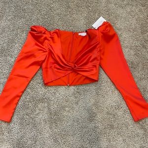 Beautiful red crop top